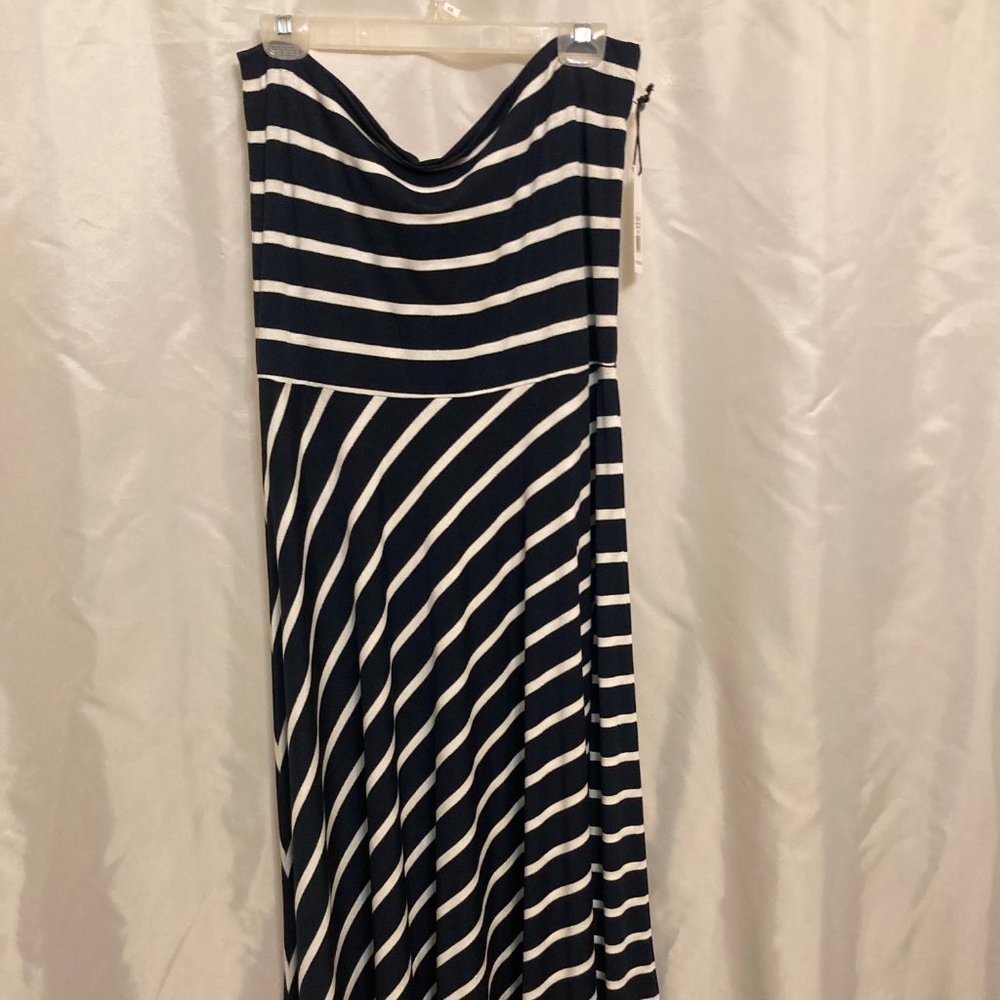 Navy/Ivory Summer Tube Dress